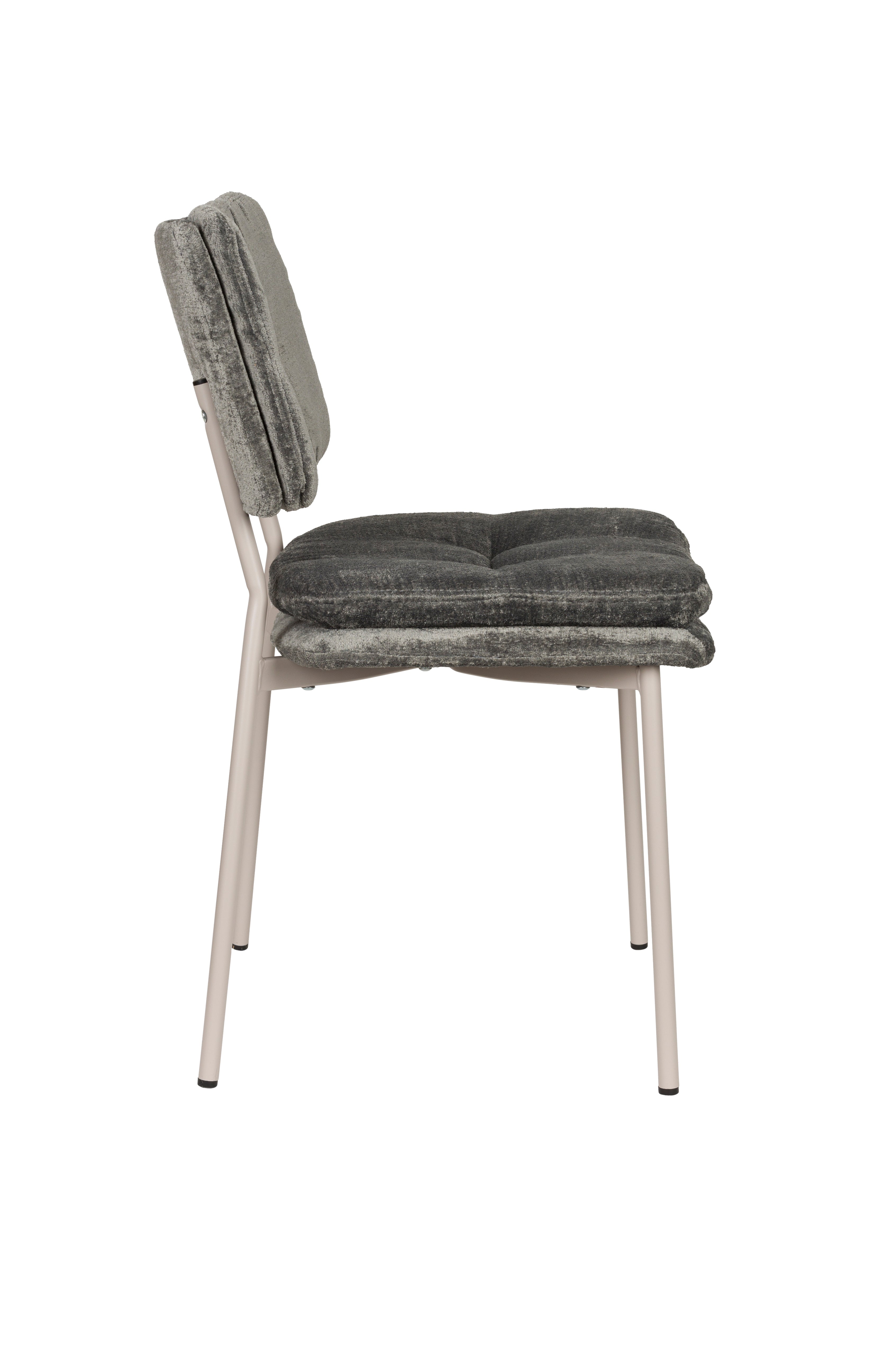 Franck - Dining Room Chair - Polyester - Gray