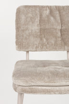Franck - Chaise De Salle À Manger - Polyester - Beige