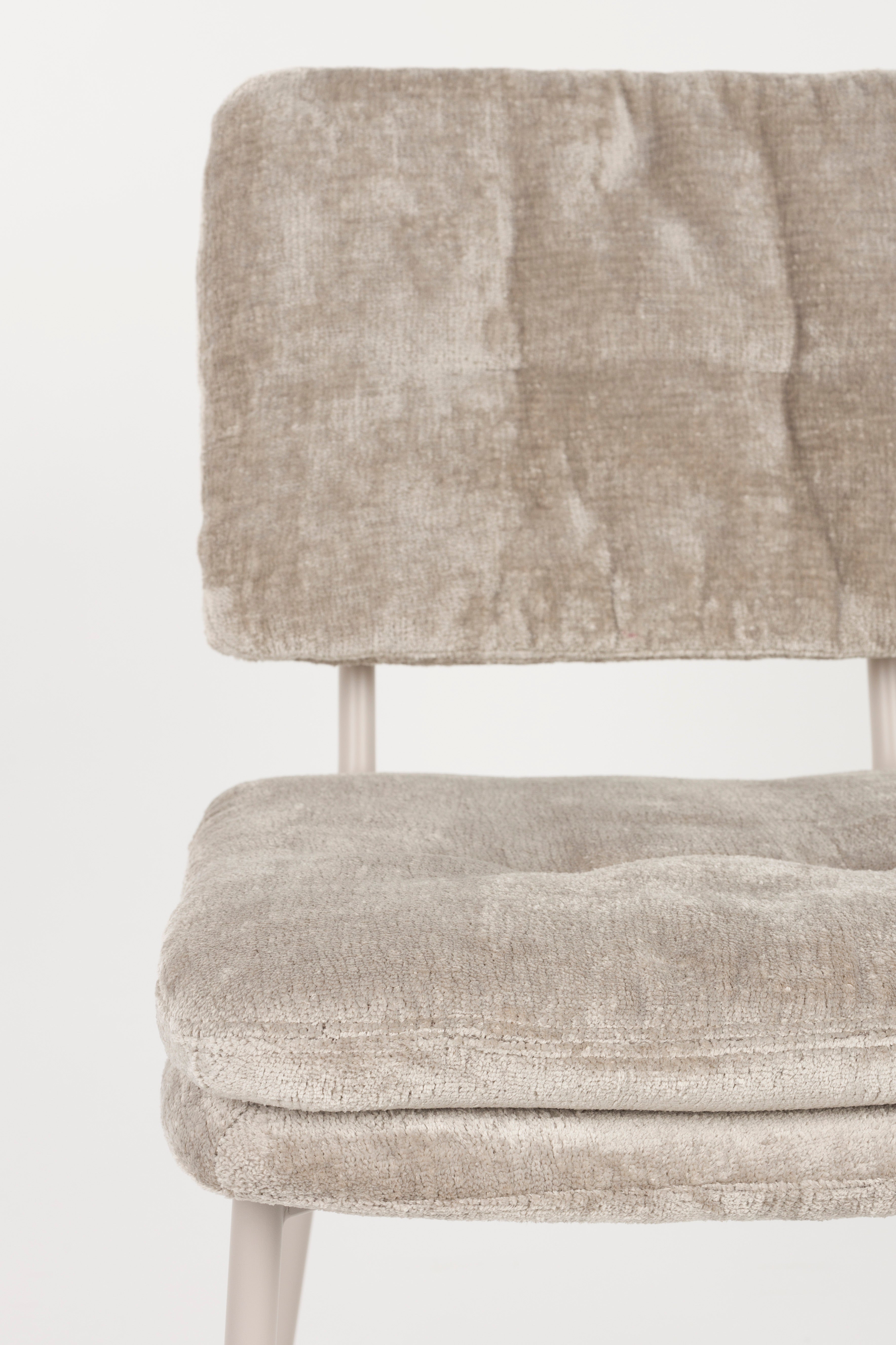 Franck - Chaise De Salle À Manger - Polyester - Beige