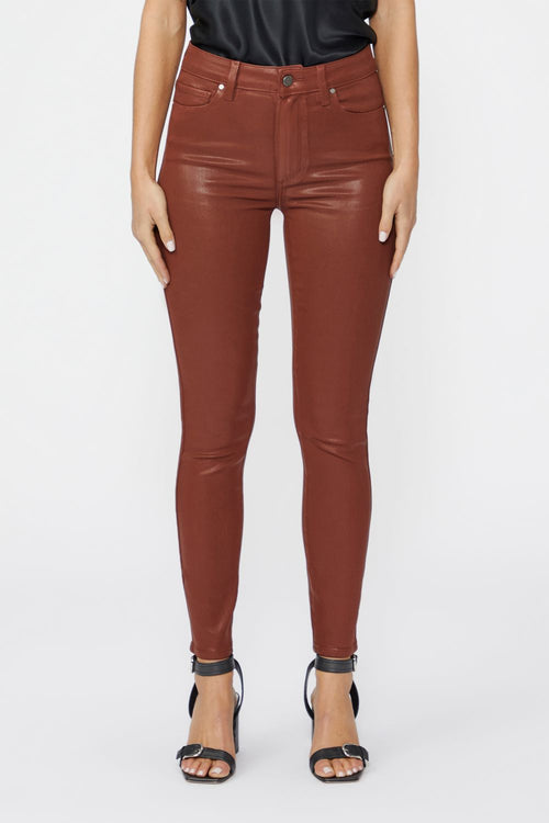 Hoxton Ankle - Burgundy Dust Luxe Coating