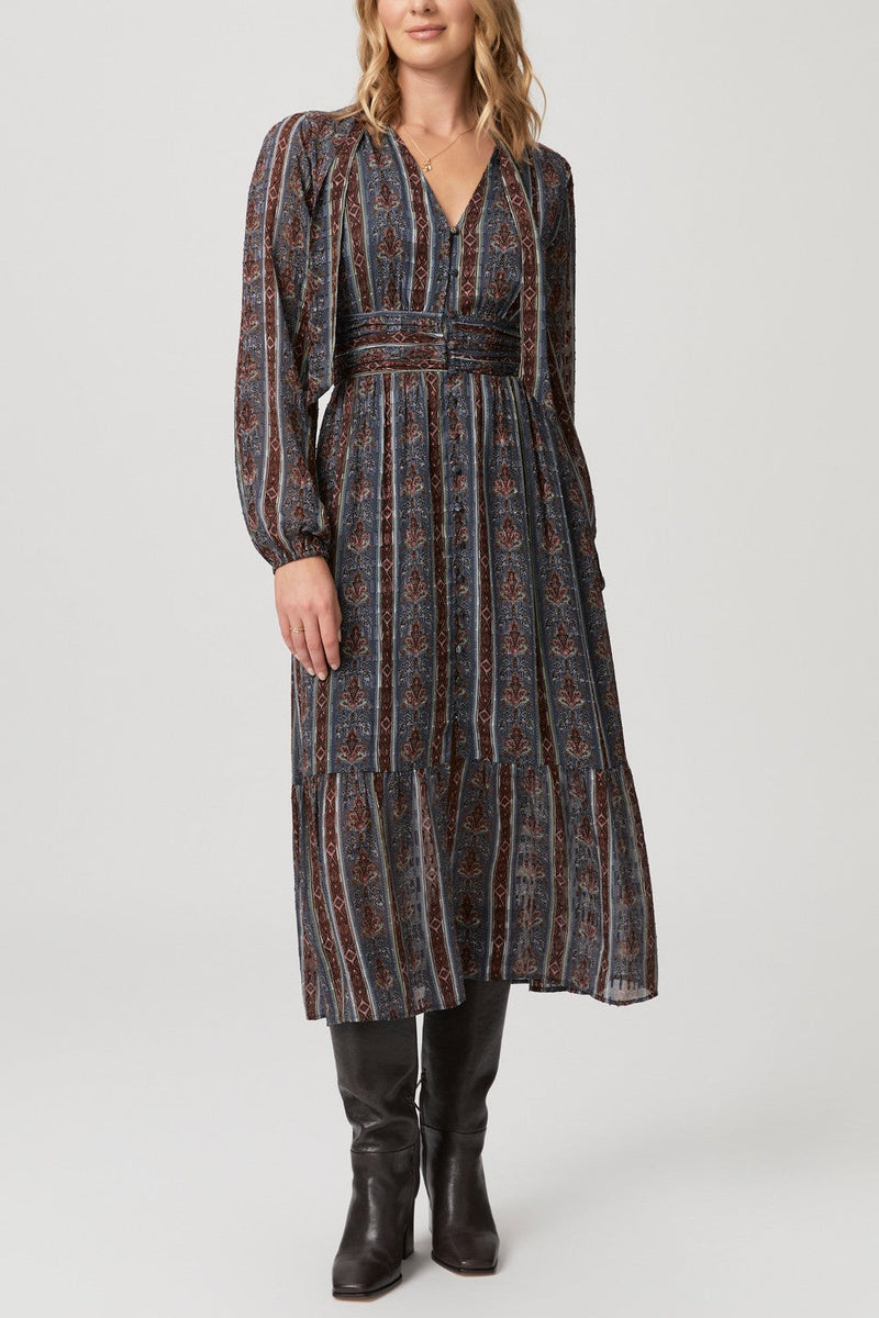 Gallery Dress - Calico Blue Multi