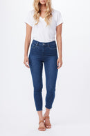 Margot Crop W Raw Hem - Alpina Distressed