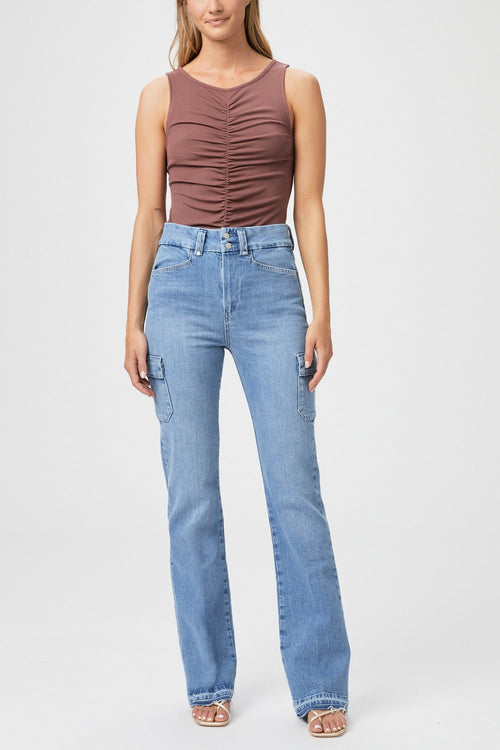 Sloane Wwide Waistband + Double Button + Cargo Po