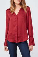 Abriana Shirt - Deep Garnet