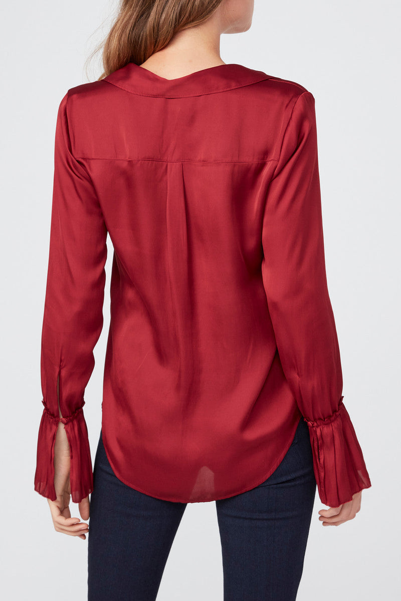 Abriana Shirt - Deep Garnet