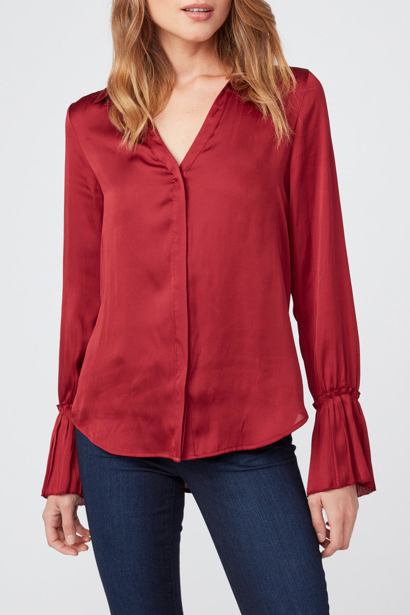 Abriana Shirt - Deep Garnet