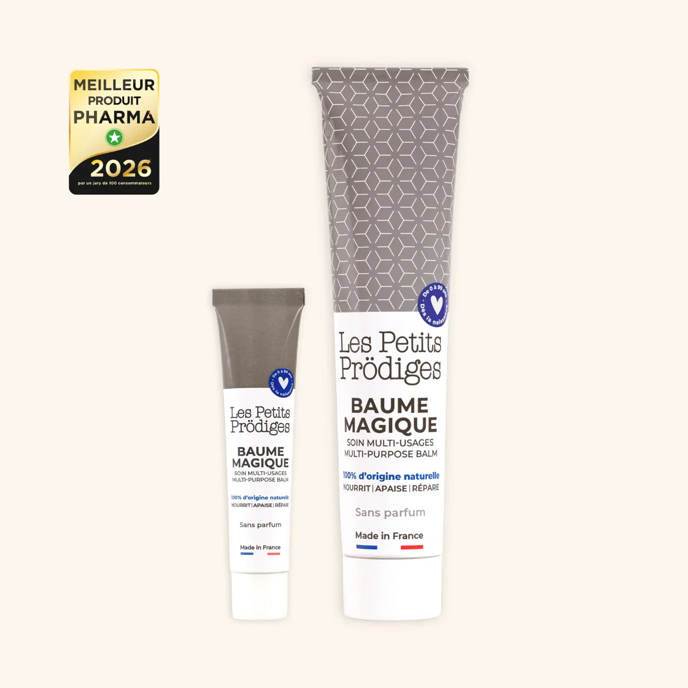 Baumes multi-usage soin 10-en-1 en tube sans parfum soin multi-usages visage corps peaux sensibles
