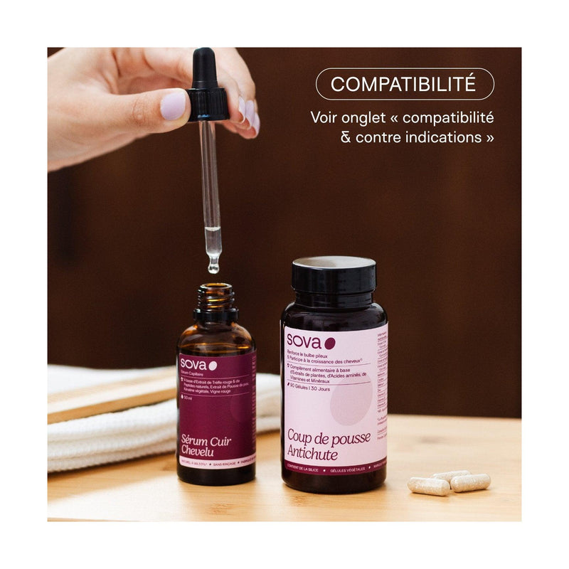 Pack Cheveux - Sérum Cuir Chevelu & Coup de Pousse Anti-chute - SOVA