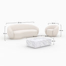 Ensemble Izaé canapé, fauteuil et table basse 4 personnes
