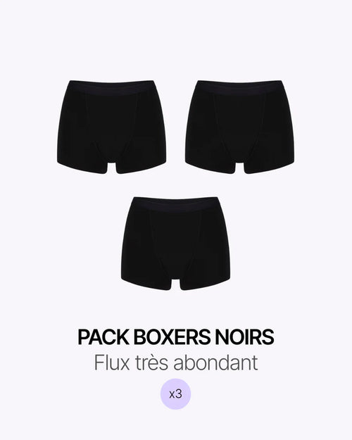 Trio Boxer Noir