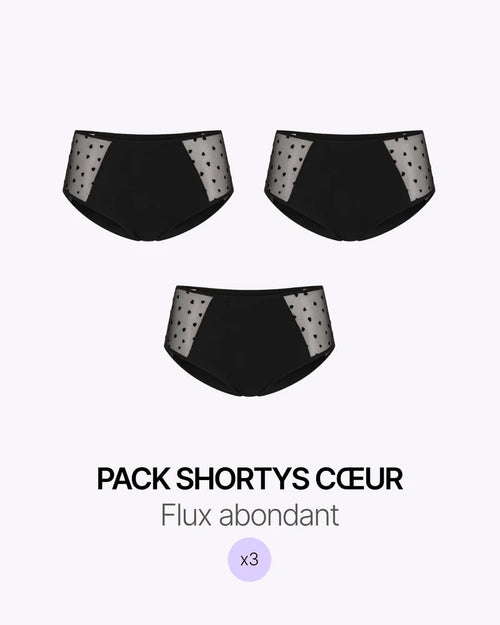 Pack Trio Shorty Cœur