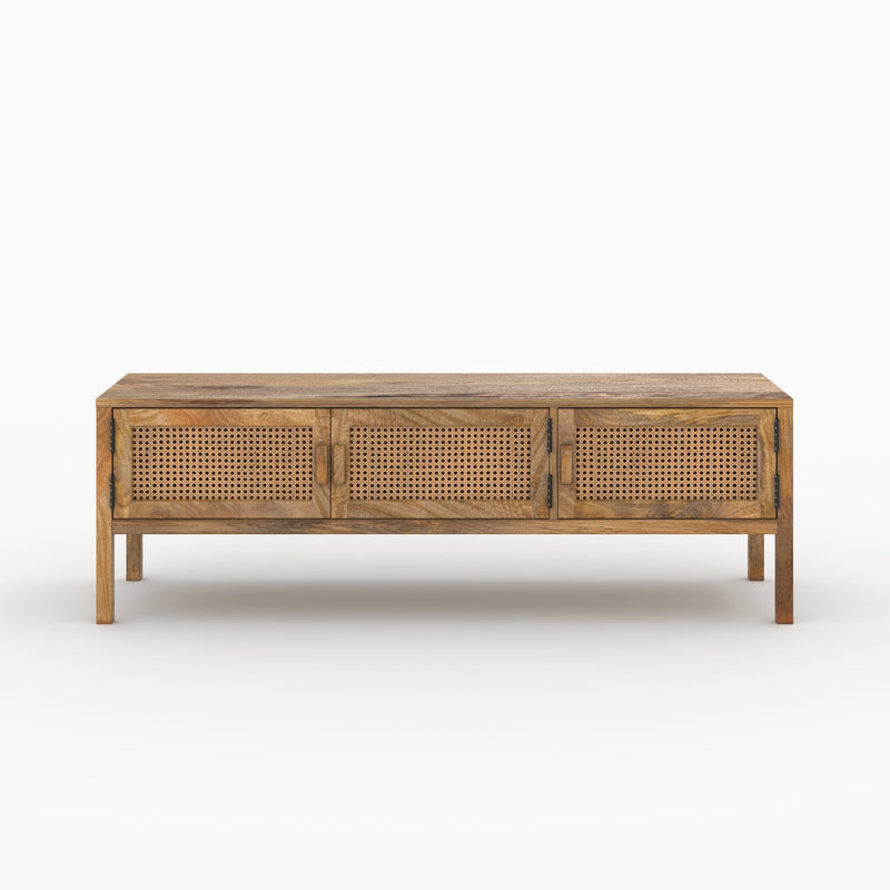 Ensemble Tiki buffet et meuble TV en bois