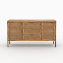 Ensemble Tiki buffet et meuble TV en bois