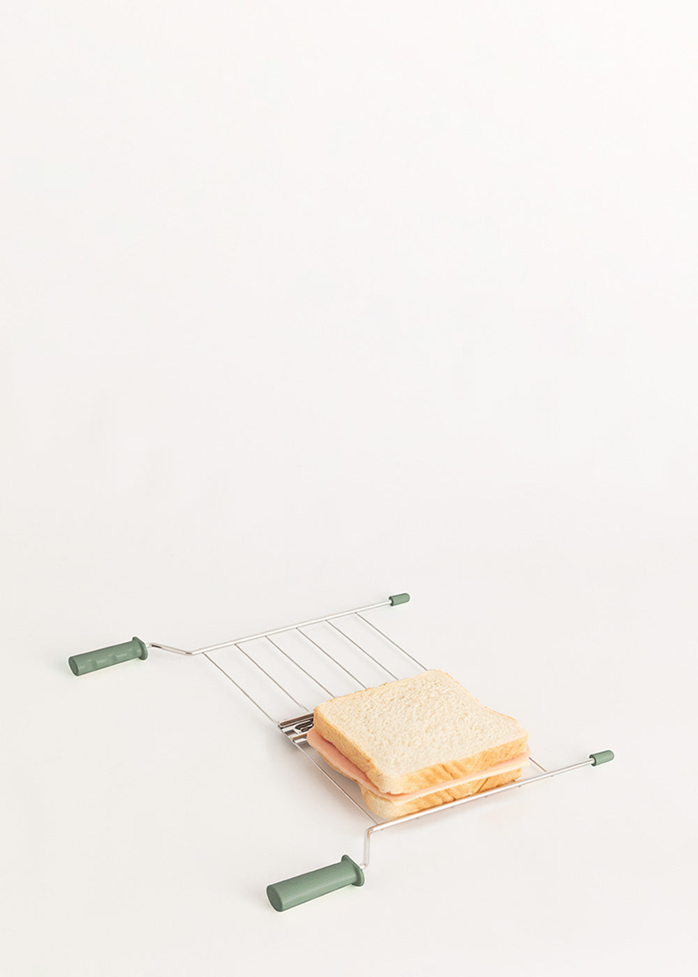 Toast Retro Pack - Small Wide-Slot Toaster + 2 Sandwich Racks - Sage Green