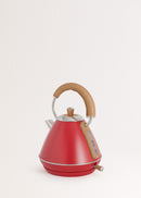 Pack - Petit Grille-Pain Toast Retro + Petite Bouilloire Kettle Retro 1L - Rouge