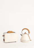 Pack - Small Retro Toaster + Small Retro Kettle 1L - Off-White