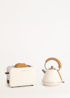 Pack - Small Retro Toaster + Small Retro Kettle 1L - Off-White