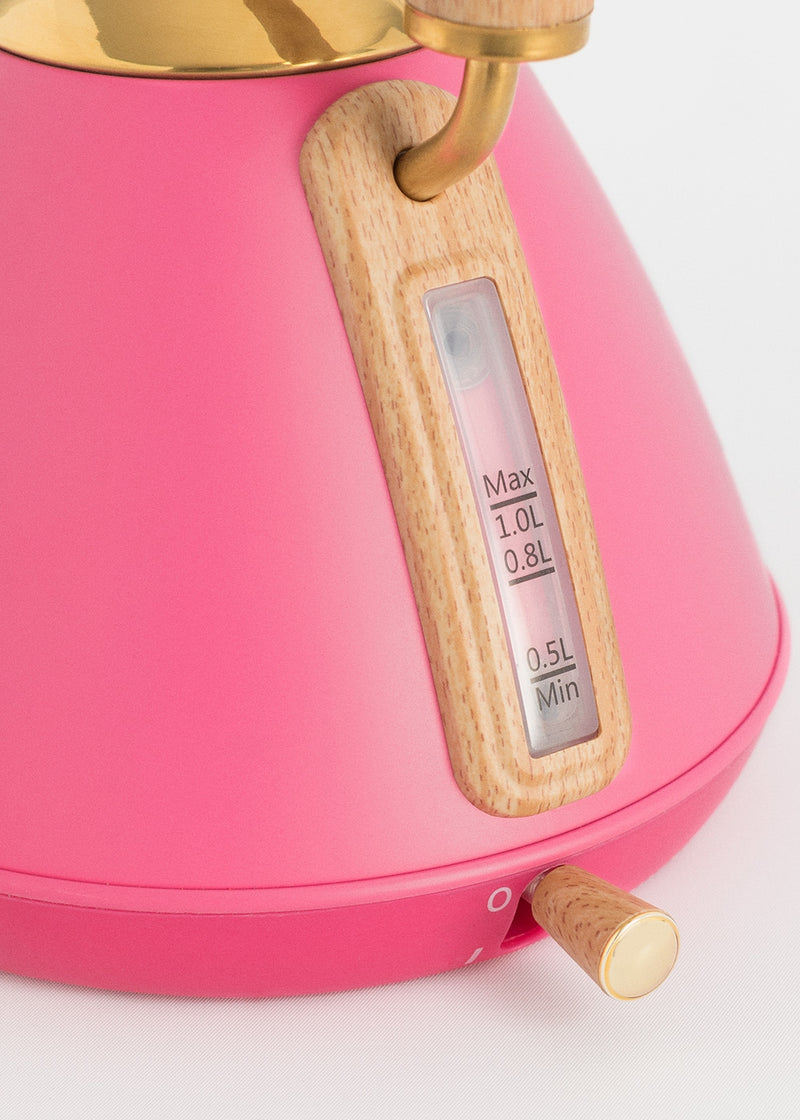 Pack - Petit Grille-Pain Toast Retro + Petite Bouilloire Kettle Retro 1L - Barbie Pink