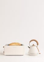 Pack - Large Retro Toaster + Small Kettle Retro 1L - Off-White