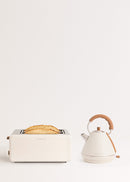 Pack - Grand Grille-Pain Toast Retro + Grande Bouilloire Kettle Retro 1,7L - Blanc Cassé