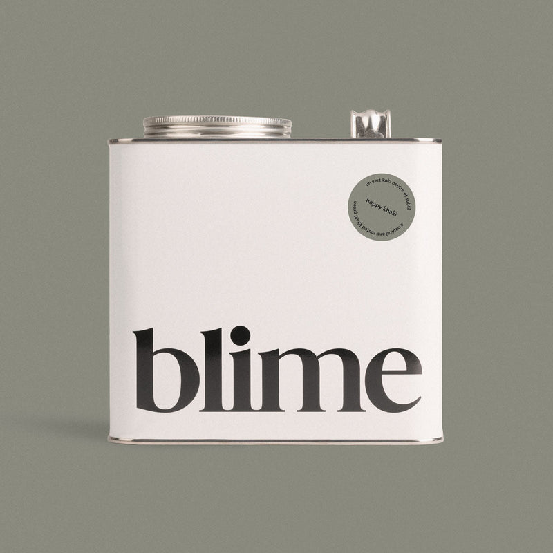 Jerrycan 2,5L de peinture Happy khaki - couleur kaki gris