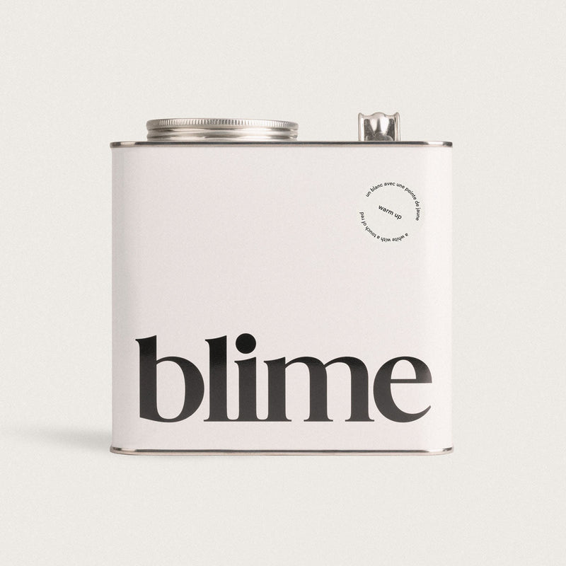 Jerrycan 2,5L de peinture Warm up - couleur blanc rouge