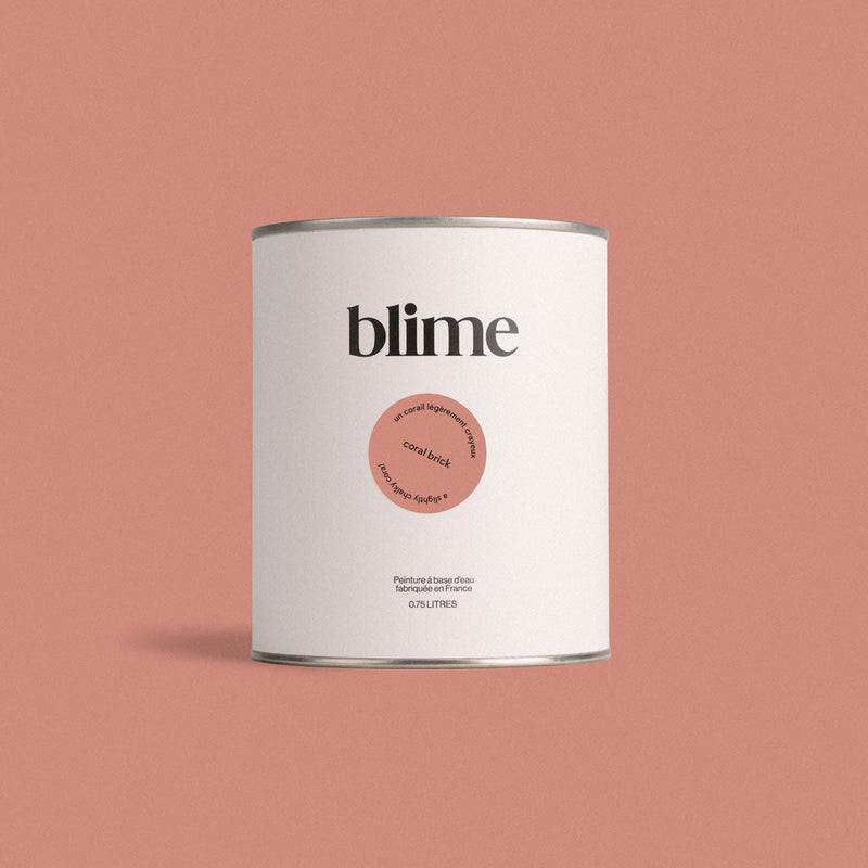 Pot de peinture 0,75L Coral brick - teinte terracotta corail