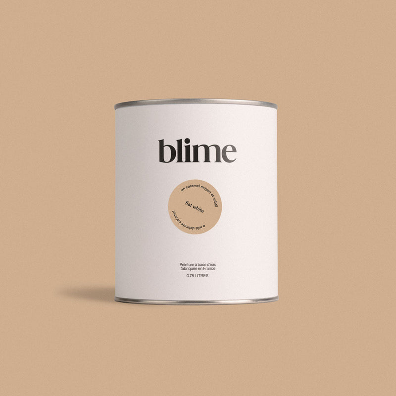 Pot de peinture 0,75L Flat white - teinte caramel beige