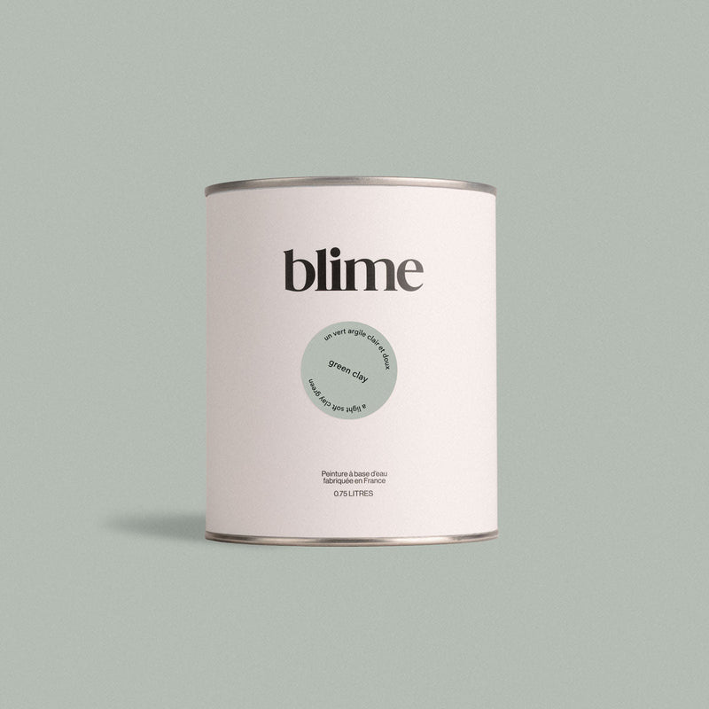 Pot de peinture 0,75L Green clay - teinte vert de gris clair