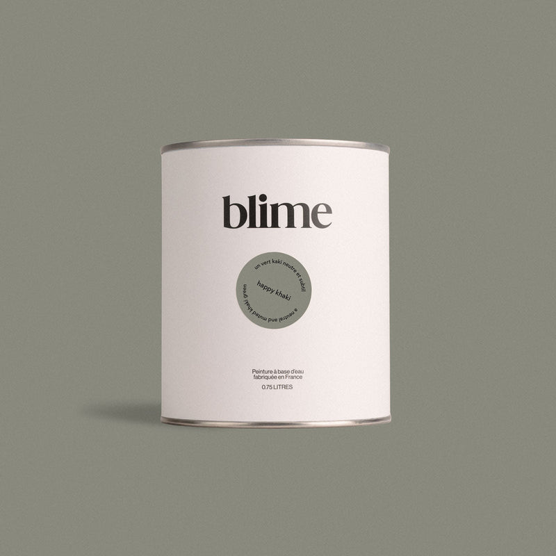Pot de peinture 0,75L Happy khaki - teinte kaki gris