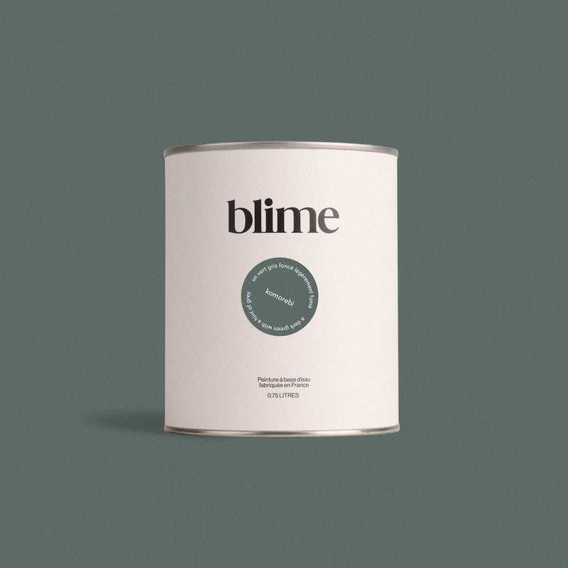 Pot de peinture 0,75L Komorebi - teinte vert de gris fonce