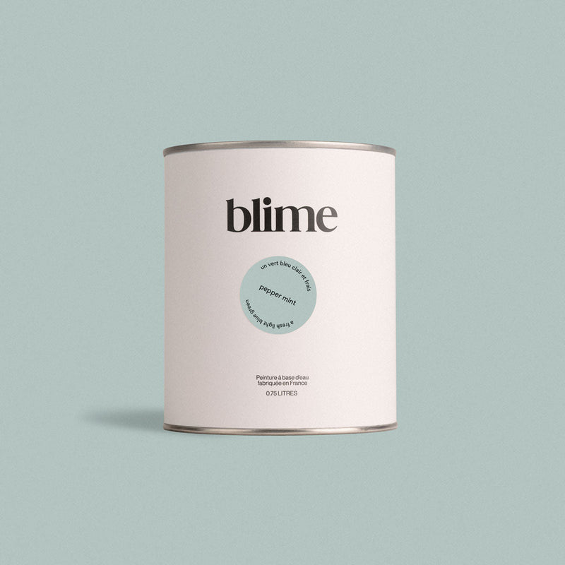 Pot de peinture 0,75L Pepper mint - teinte bleu vert clair