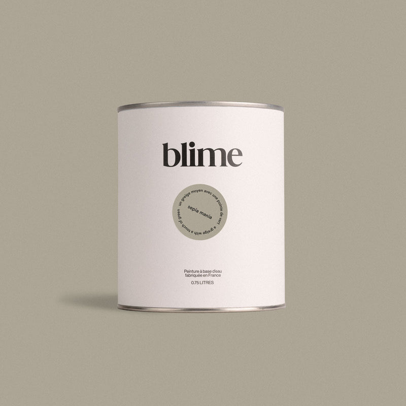 Pot de peinture 0,75L Sepia mania - teinte gris vert