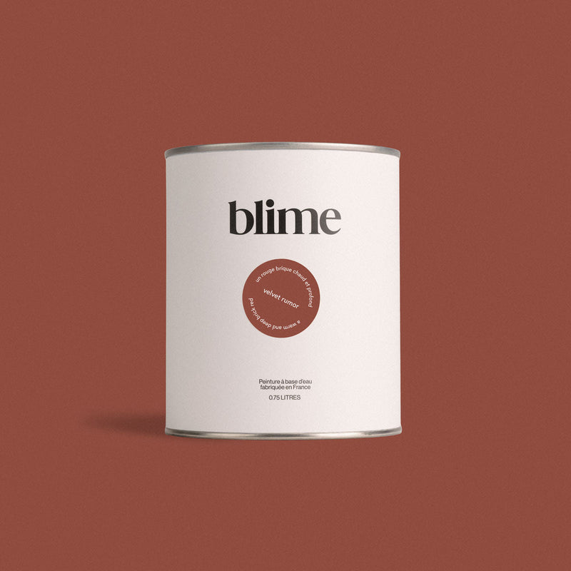 Pot de peinture 0,75L Velvet rumor - teinte rouge brique