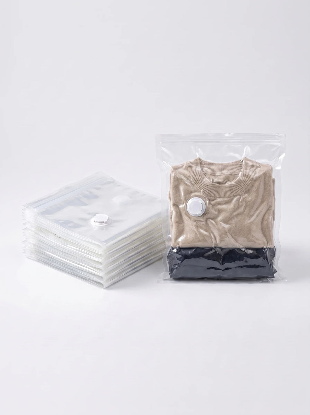 Set De Rangement Sous Vide Pour Voyage : 8 Sacs De Compression + Pompe Electrique