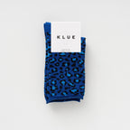 Calzini brillanti in lurex e lyocell ecologico Klue | Leopardo blu notte