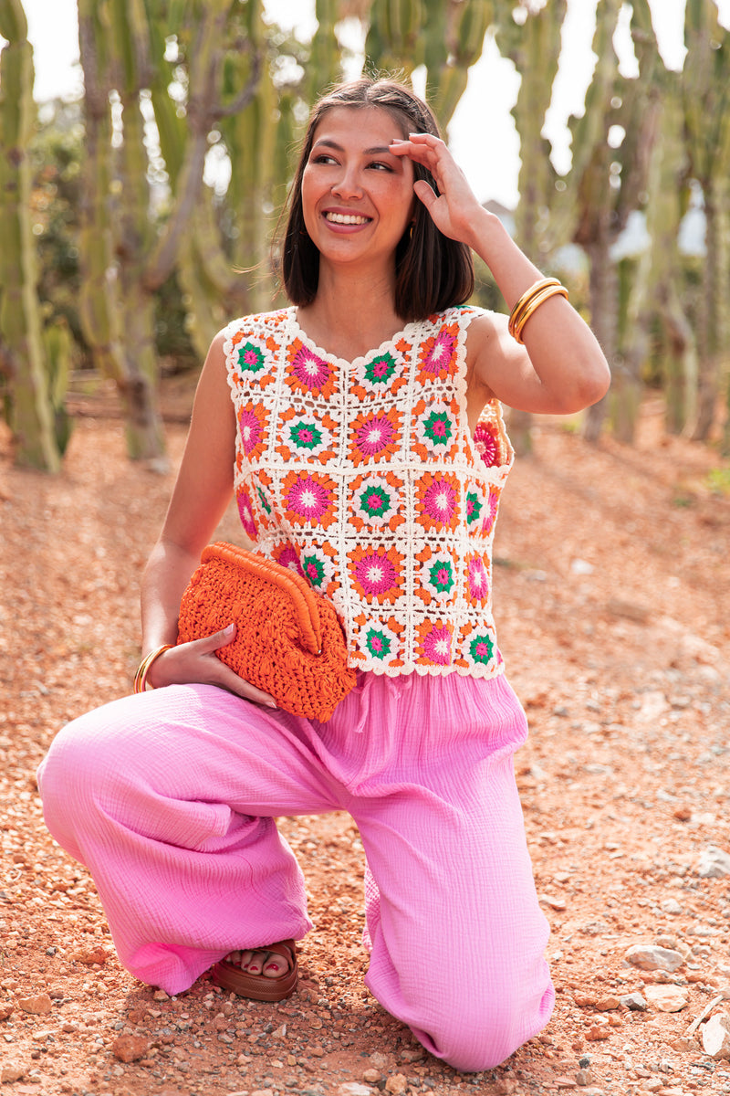 PACO Rose - Top Crochet