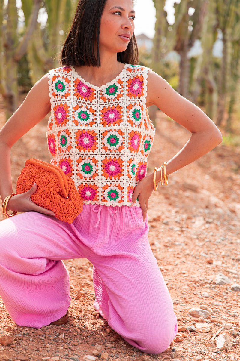 PACO Rose - Top Crochet