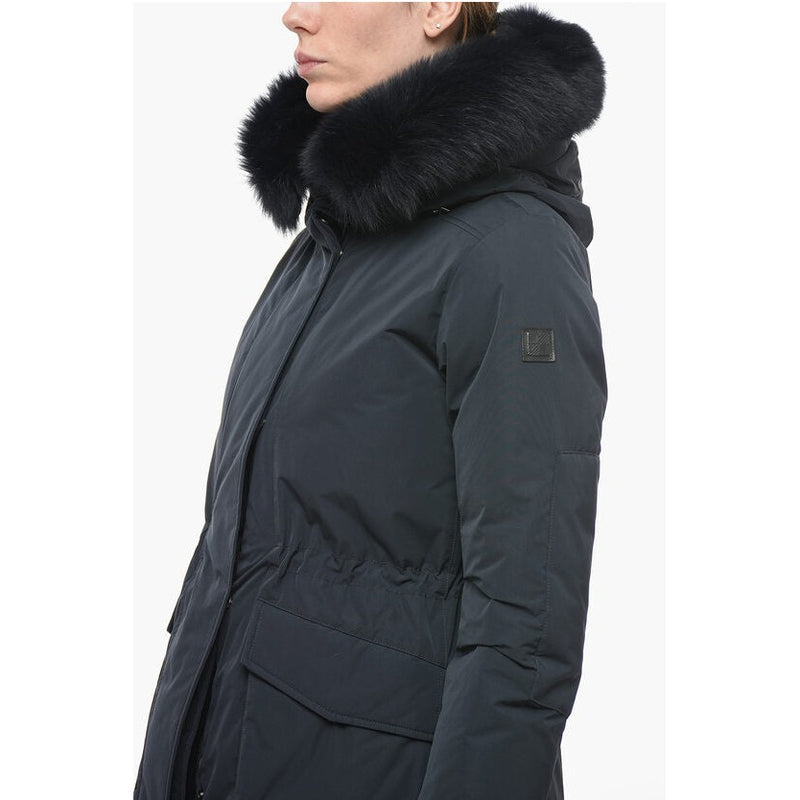 Parka Padded Military With Fur