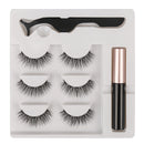 Par de Pestañas Postizas Magnéticas Efecto Natural + Delineador de ojos