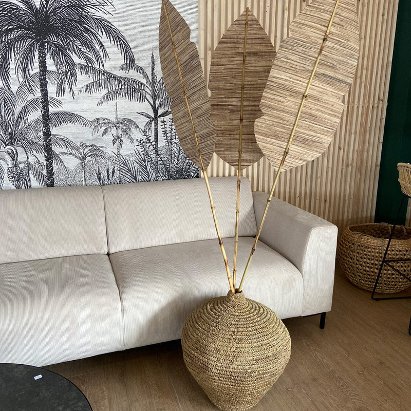 Palmes Major en bambou naturel (lot de 3)