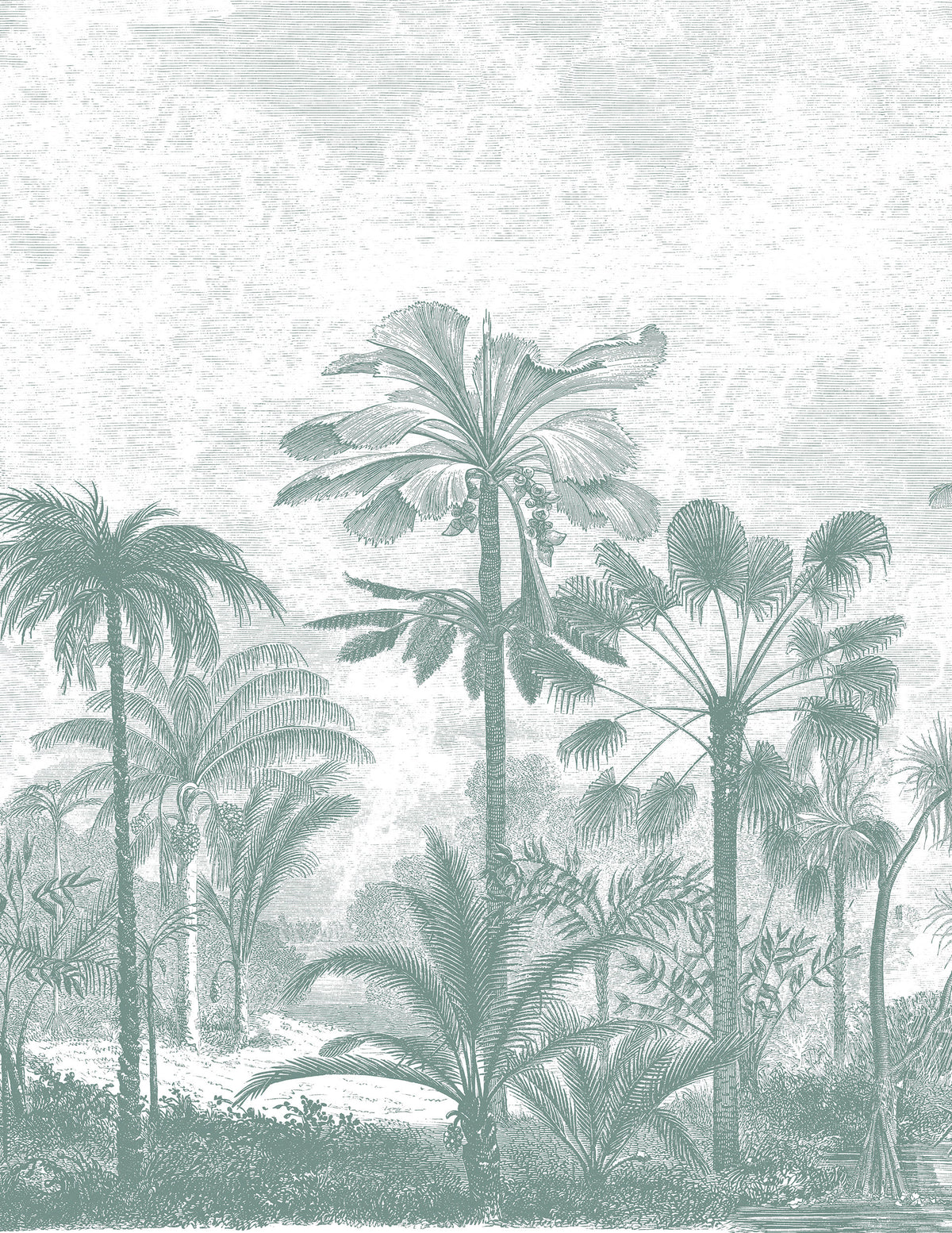 Mural Palmeraie - Fern Green