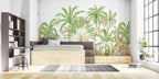 Palm Tree Jungle Mural - Palm Green