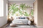 Palm Tree Jungle Mural - Palm Green