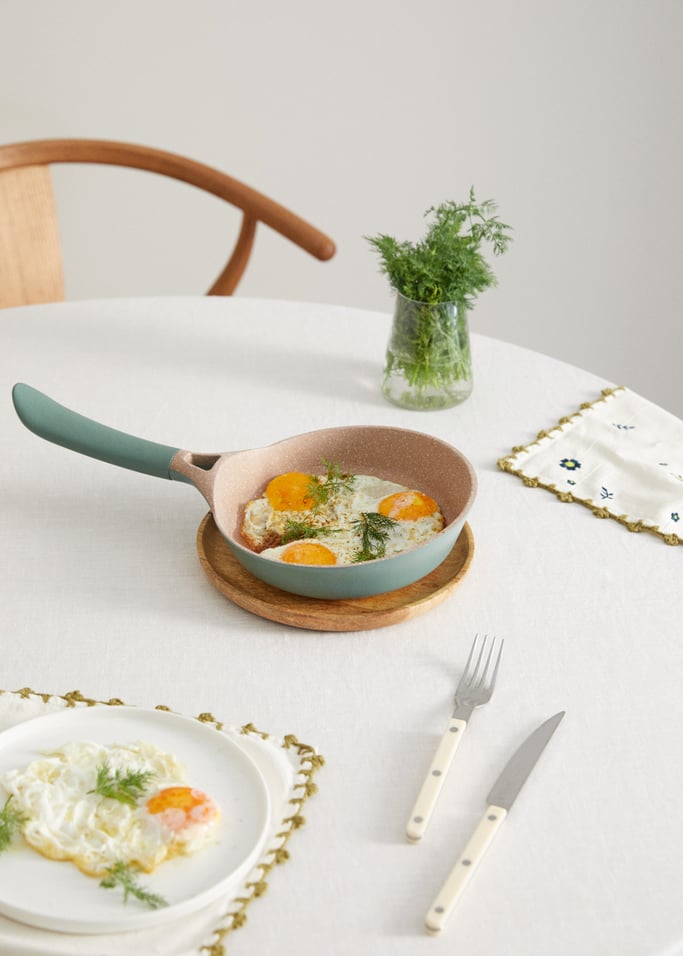 Pan Studio - Poêle En Fonte D'Aluminium & Manche En Bakélite - 20Cm - Sauge & Cuivre
