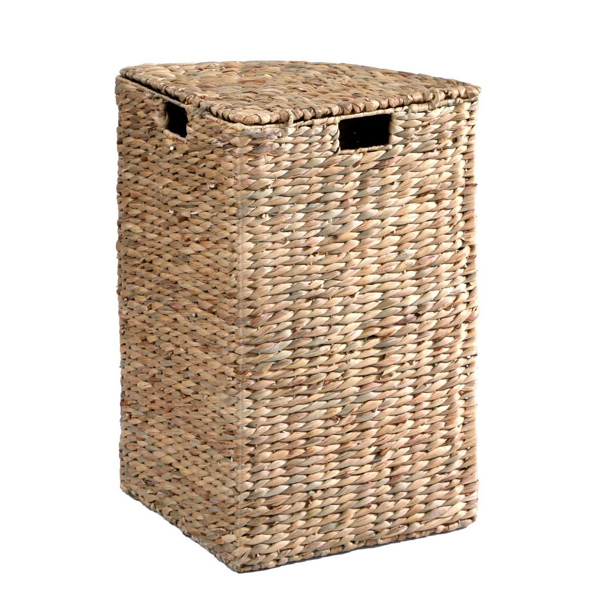 Panier À Linge D'Angle En Jacinthe D'Eau - Bois Clair