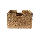 Panier En Jacinthe D'Eau Armature Métal - Hauteur 17cm - Beige