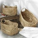 Cesta jacinto de agua con asas - Beige