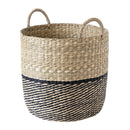 Cesta redonda bicolor Sea Rush - Beige