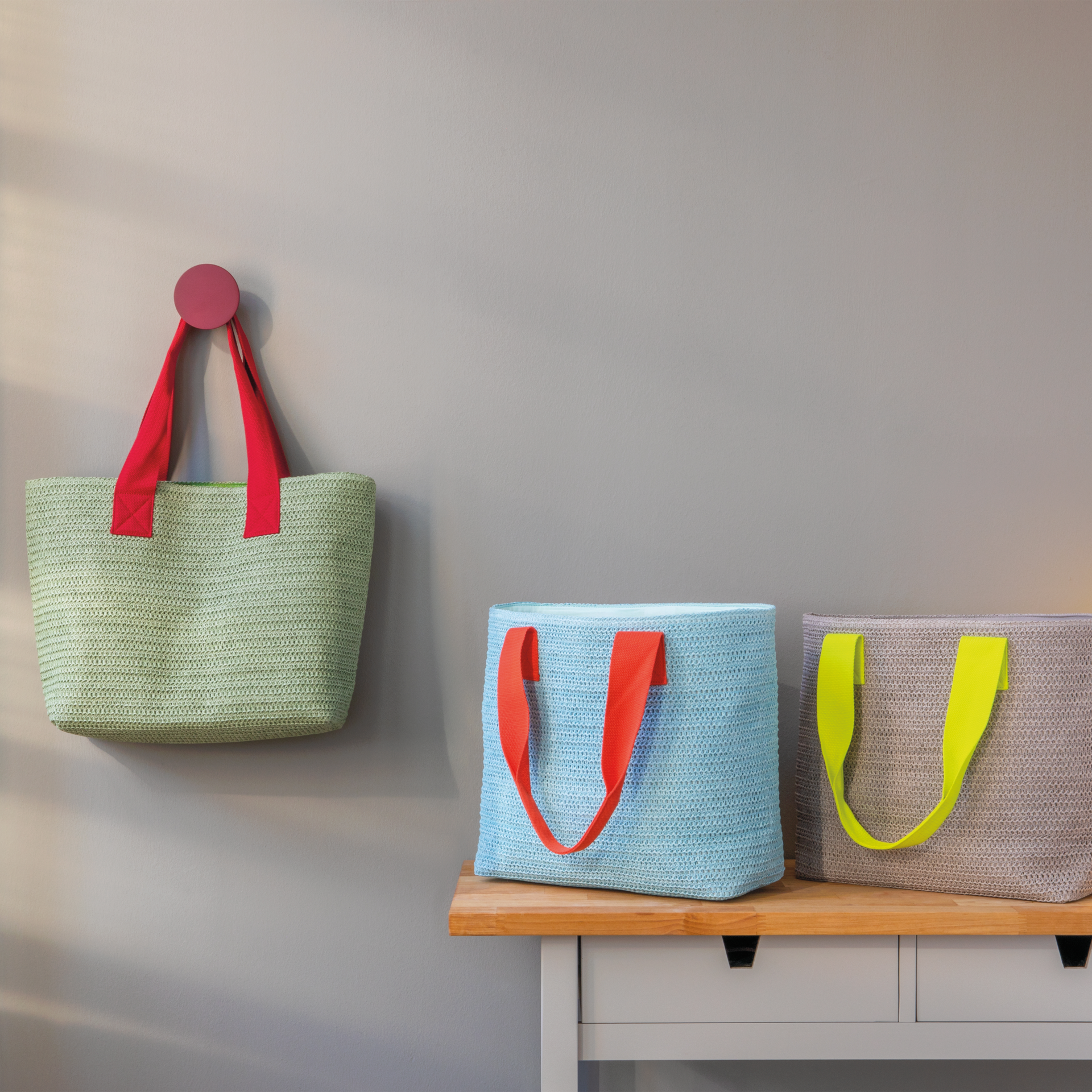 Bolso Cesta - Gris Claro